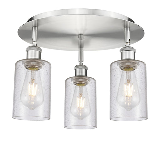 Downtown Urban Three Light Flush Mount