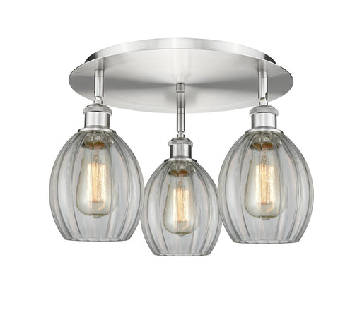 Downtown Urban Three Light Flush Mount