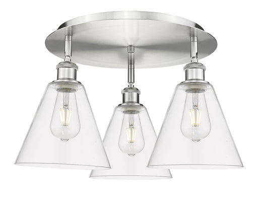 Downtown Urban Three Light Flush Mount