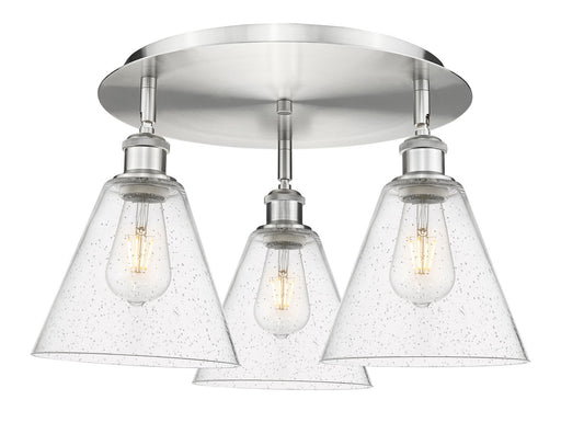 Downtown Urban Three Light Flush Mount