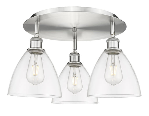 Downtown Urban Three Light Flush Mount