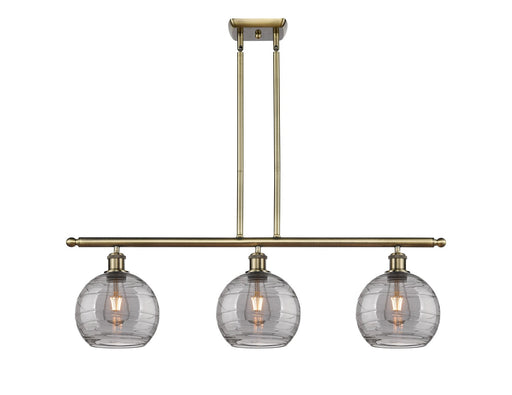 Innovations - 516-3I-AB-G1213-8SM - Three Light Island Pendant - Ballston - Antique Brass