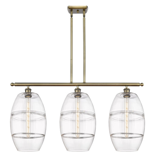 Innovations - 516-3I-AB-G557-10CL - Three Light Island Pendant - Ballston - Antique Brass