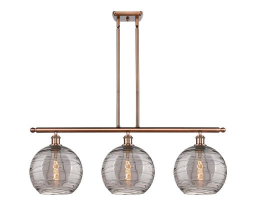 Innovations - 516-3I-AC-G1213-10SM - Three Light Island Pendant - Ballston - Antique Copper