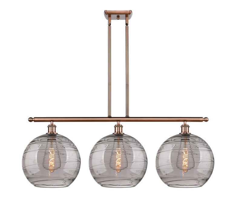 Innovations - 516-3I-AC-G1213-12SM - Three Light Island Pendant - Ballston - Antique Copper