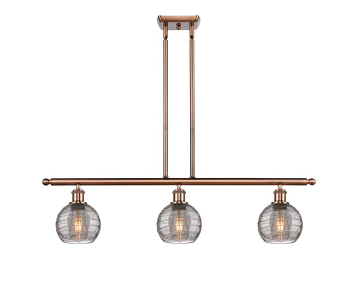 Innovations - 516-3I-AC-G1213-6SM - Three Light Island Pendant - Ballston - Antique Copper