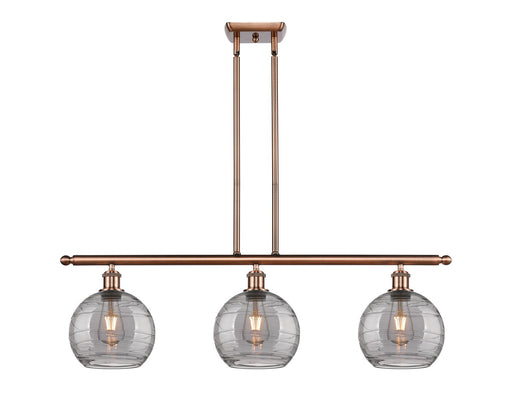 Innovations - 516-3I-AC-G1213-8SM - Three Light Island Pendant - Ballston - Antique Copper