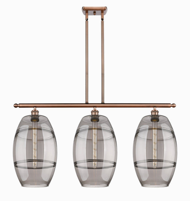 Innovations - 516-3I-AC-G557-10SM - Three Light Island Pendant - Ballston - Antique Copper