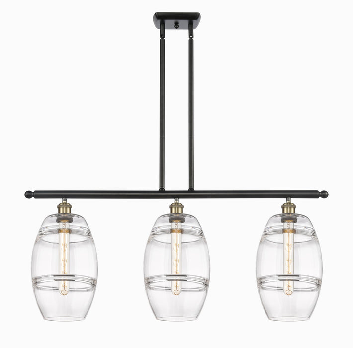 Innovations - 516-3I-BAB-G557-8CL - Three Light Island Pendant - Ballston - Black Antique Brass