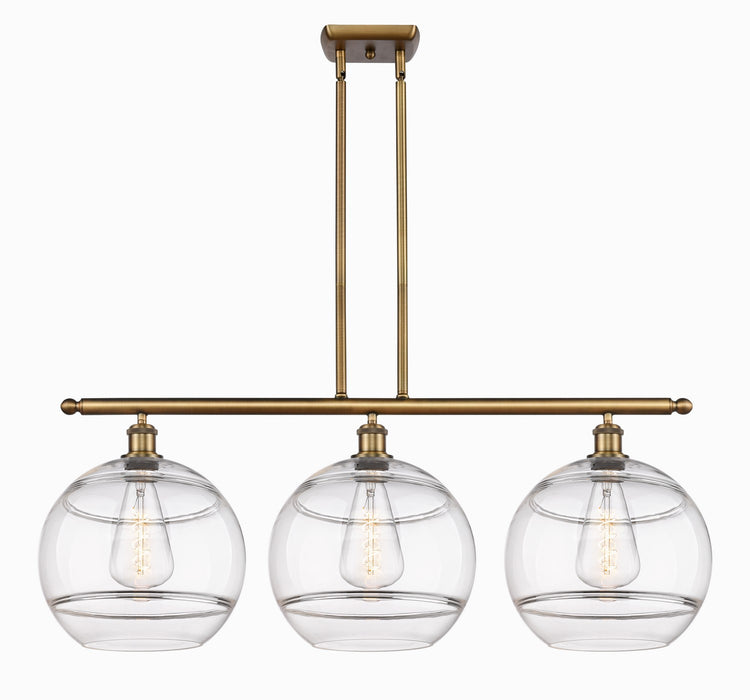 Innovations - 516-3I-BB-G556-12CL - Three Light Island Pendant - Ballston - Brushed Brass