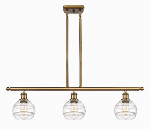 Innovations - 516-3I-BB-G556-6CL - Three Light Island Pendant - Ballston - Brushed Brass