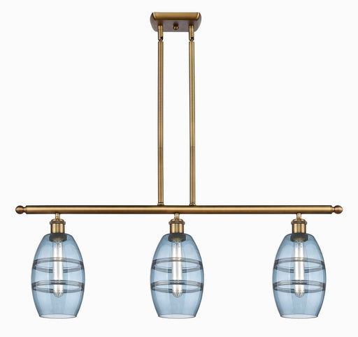 Innovations - 516-3I-BB-G557-6BL - Three Light Island Pendant - Ballston - Brushed Brass