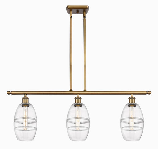 Innovations - 516-3I-BB-G557-6CL - Three Light Island Pendant - Ballston - Brushed Brass