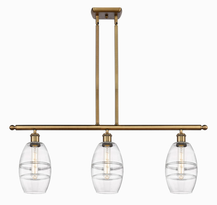 Innovations - 516-3I-BB-G557-6CL - Three Light Island Pendant - Ballston - Brushed Brass