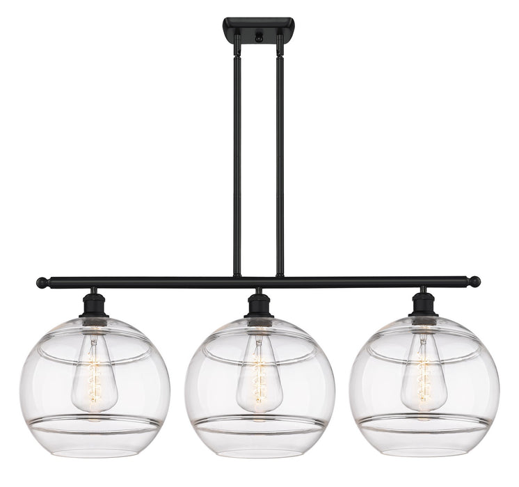 Innovations - 516-3I-BK-G556-12CL - Three Light Island Pendant - Ballston - Matte Black