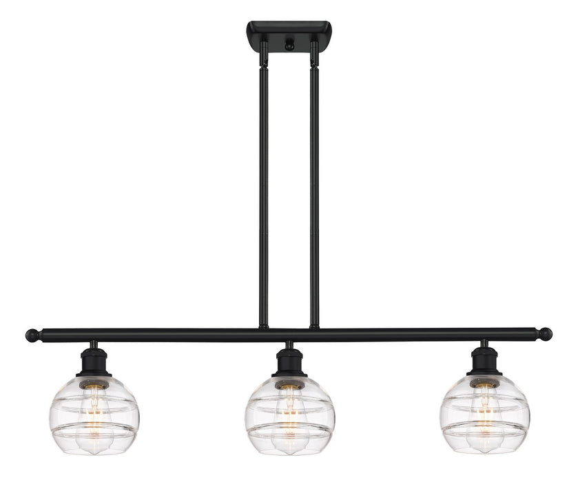 Innovations - 516-3I-BK-G556-6CL - Three Light Island Pendant - Ballston - Matte Black