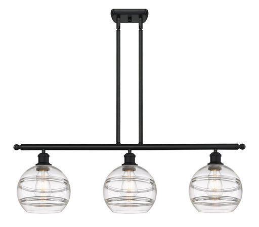 Innovations - 516-3I-BK-G556-8CL - Three Light Island Pendant - Ballston - Matte Black