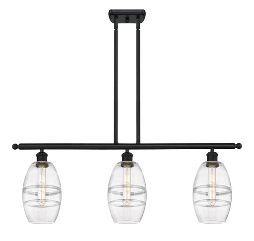 Innovations - 516-3I-BK-G557-6CL - Three Light Island Pendant - Ballston - Matte Black