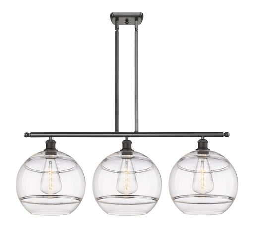 Innovations - 516-3I-OB-G556-12CL - Three Light Island Pendant - Ballston - Oil Rubbed Bronze