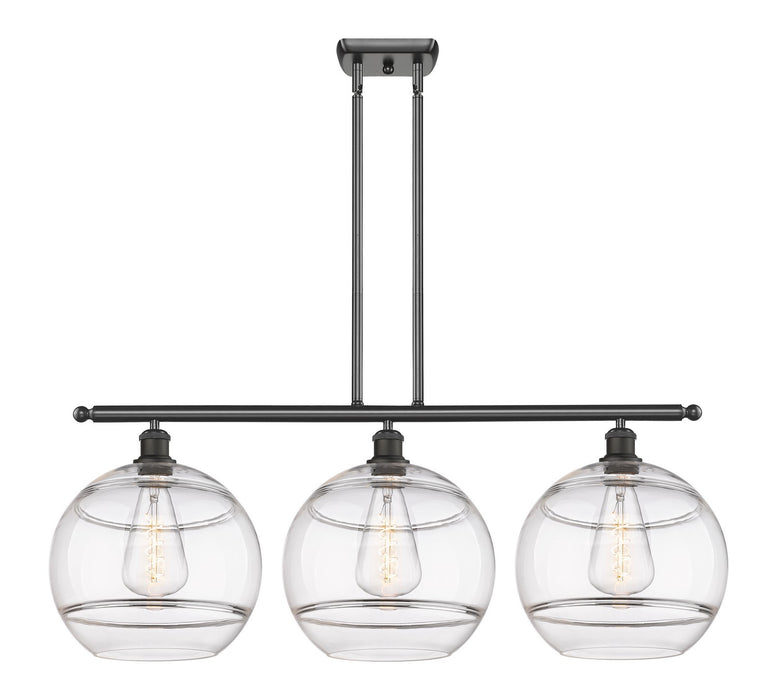 Innovations - 516-3I-OB-G556-12CL - Three Light Island Pendant - Ballston - Oil Rubbed Bronze