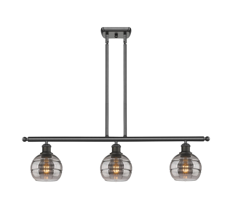 Innovations - 516-3I-OB-G556-6SM - Three Light Island Pendant - Ballston - Oil Rubbed Bronze