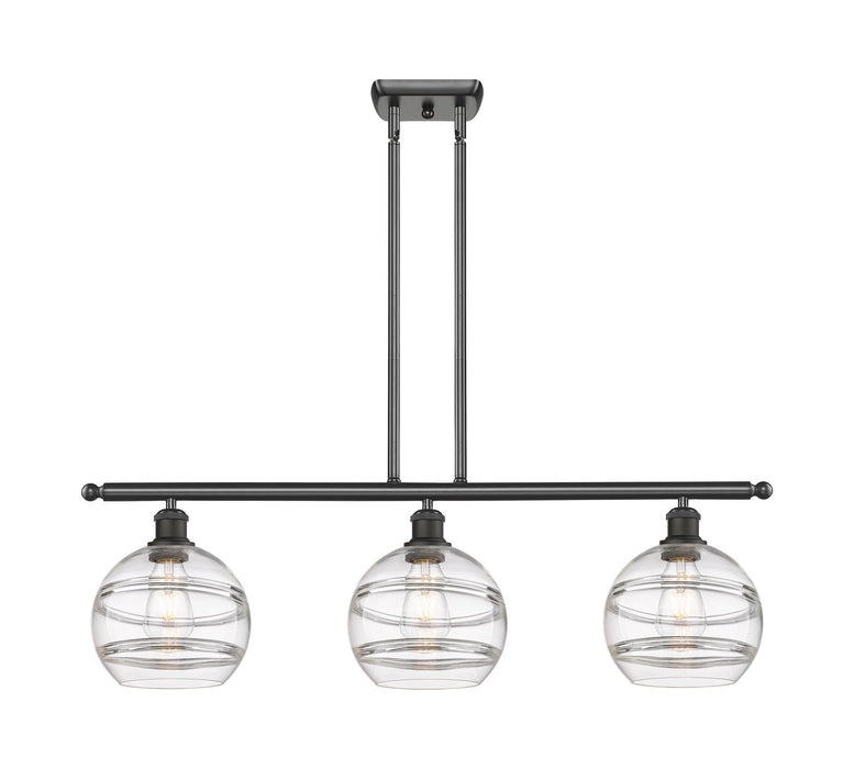 Innovations - 516-3I-OB-G556-8CL - Three Light Island Pendant - Ballston - Oil Rubbed Bronze