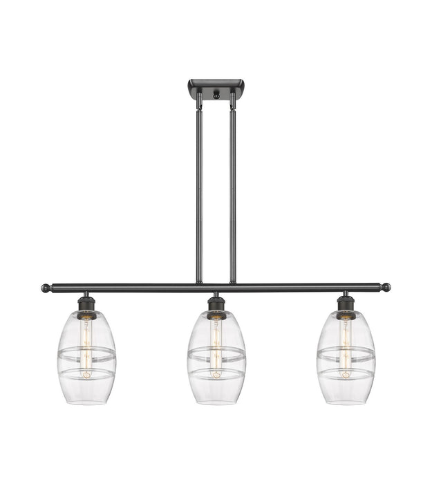 Innovations - 516-3I-OB-G557-6CL - Three Light Island Pendant - Ballston - Oil Rubbed Bronze