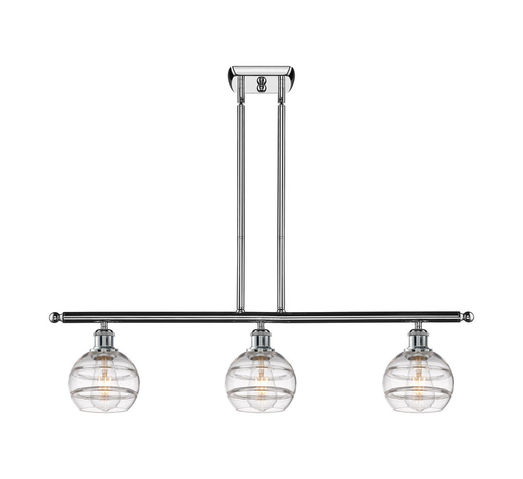 Innovations - 516-3I-PC-G556-6CL - Three Light Island Pendant - Ballston - Polished Chrome