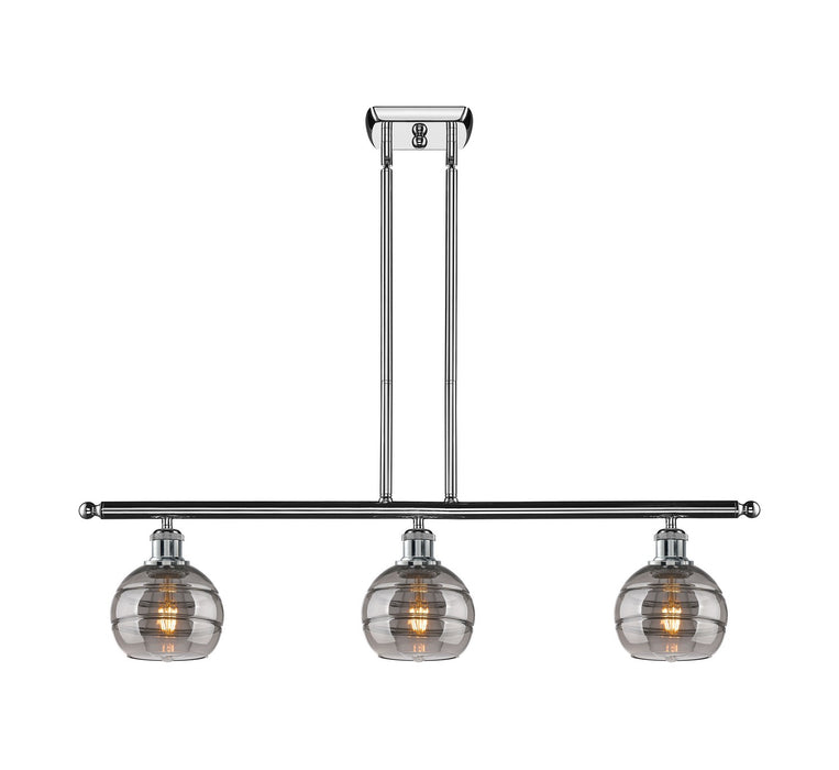 Innovations - 516-3I-PC-G556-6SM - Three Light Island Pendant - Ballston - Polished Chrome