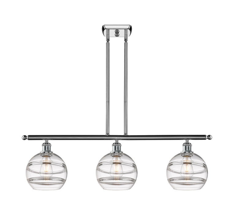 Innovations - 516-3I-PC-G556-8CL - Three Light Island Pendant - Ballston - Polished Chrome