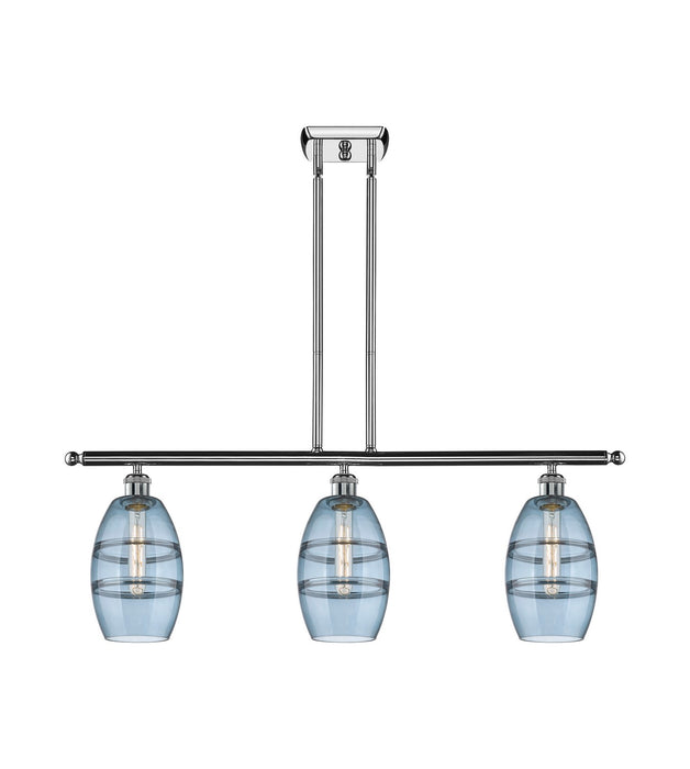 Innovations - 516-3I-PC-G557-6BL - Three Light Island Pendant - Ballston - Polished Chrome