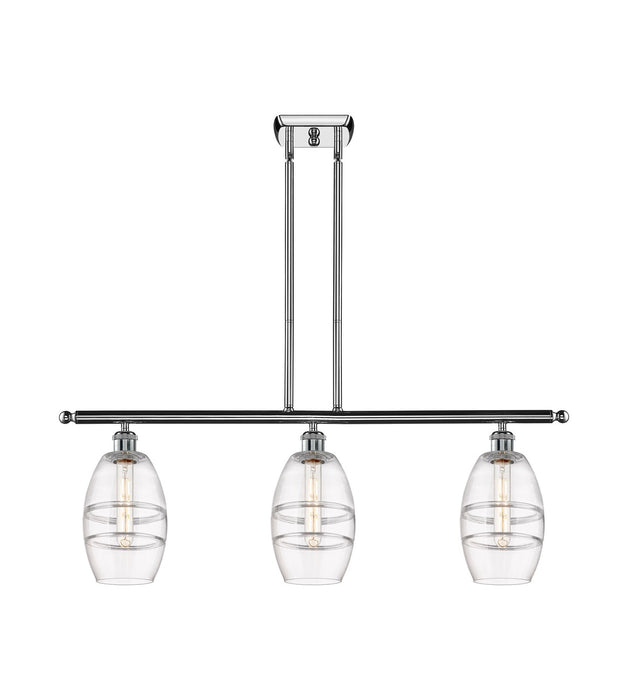 Innovations - 516-3I-PC-G557-6CL - Three Light Island Pendant - Ballston - Polished Chrome