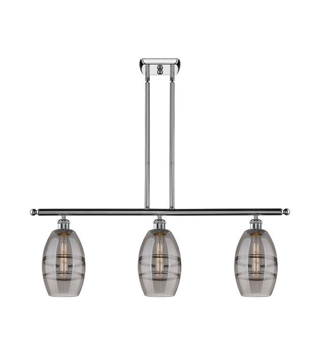 Innovations - 516-3I-PC-G557-6SM - Three Light Island Pendant - Ballston - Polished Chrome