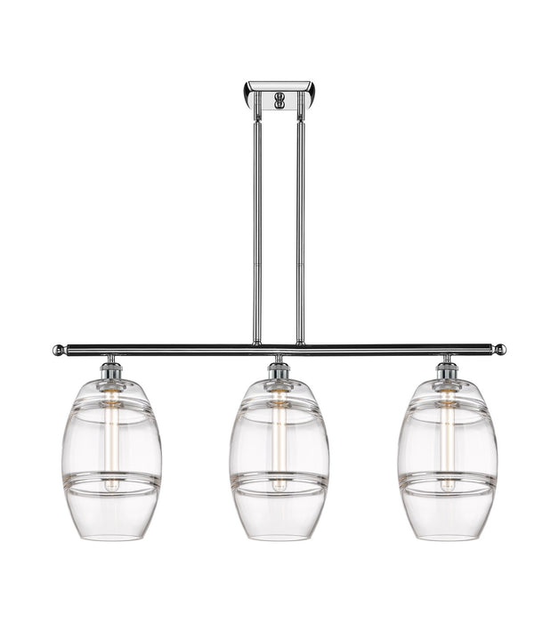 Innovations - 516-3I-PC-G557-8CL - Three Light Island Pendant - Ballston - Polished Chrome