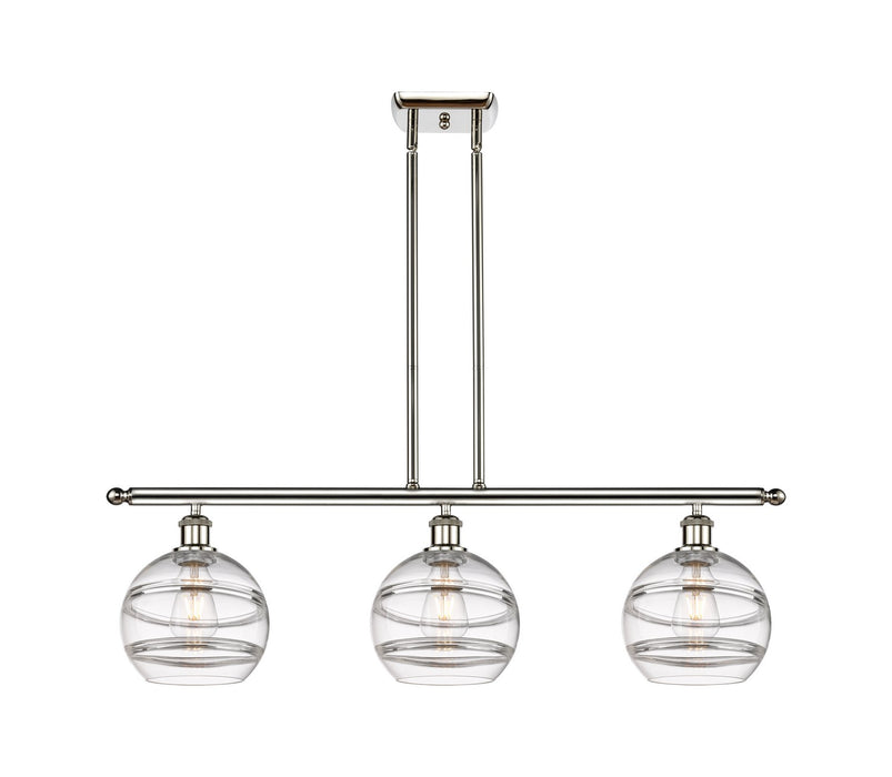 Innovations - 516-3I-PN-G556-8CL - Three Light Island Pendant - Ballston - Polished Nickel