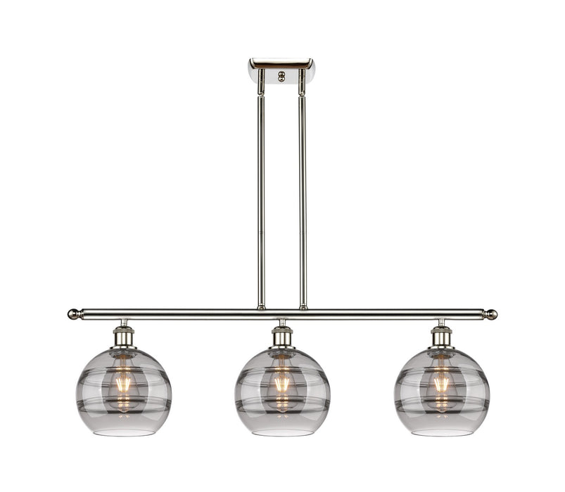 Innovations - 516-3I-PN-G556-8SM - Three Light Island Pendant - Ballston - Polished Nickel