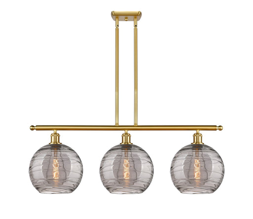 Innovations - 516-3I-SG-G1213-10SM - Three Light Island Pendant - Ballston - Satin Gold