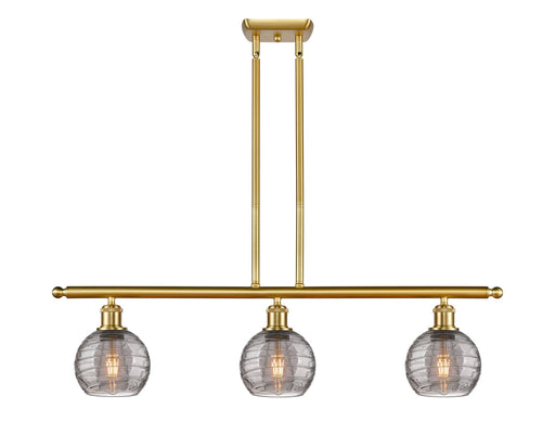 Innovations - 516-3I-SG-G1213-6SM - Three Light Island Pendant - Ballston - Satin Gold