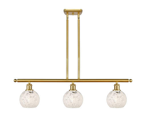 Innovations - 516-3I-SG-G1216-6WM - LED Island Pendant - Ballston - Satin Gold