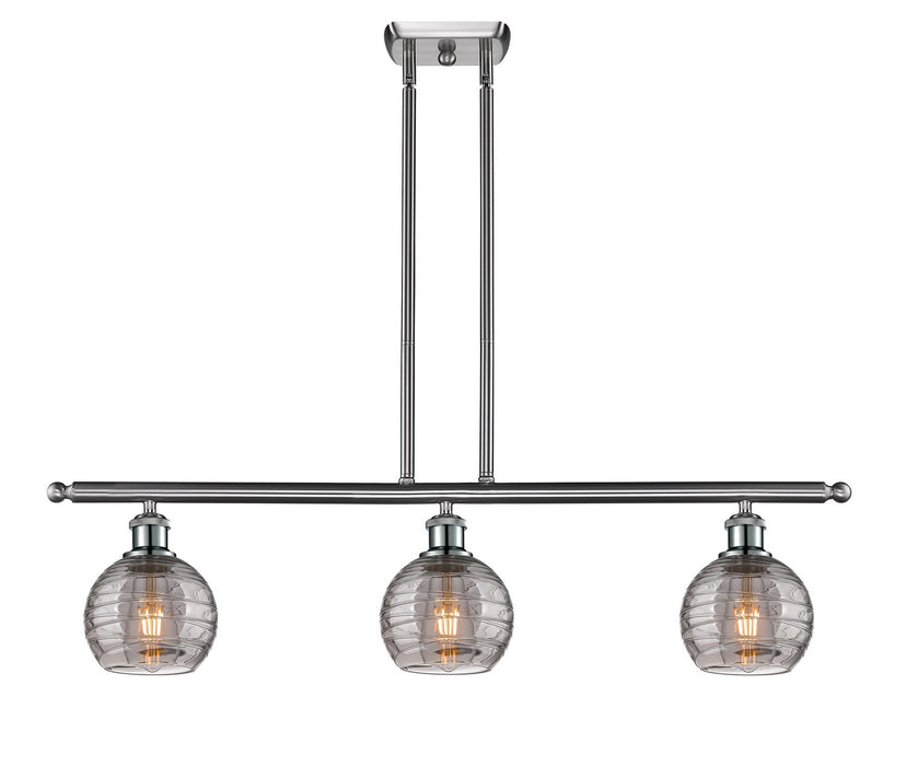 Innovations - 516-3I-SN-G1213-6SM - Three Light Island Pendant - Ballston - Brushed Satin Nickel