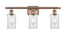 Innovations - 516-3W-AC-G804 - Three Light Bath Vanity - Ballston - Antique Copper