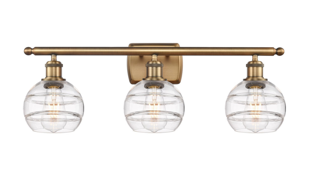 Innovations - 516-3W-BB-G556-6CL - Three Light Bath Vanity - Ballston - Brushed Brass