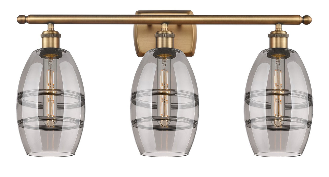 Innovations - 516-3W-BB-G557-6SM - Three Light Bath Vanity - Ballston - Brushed Brass