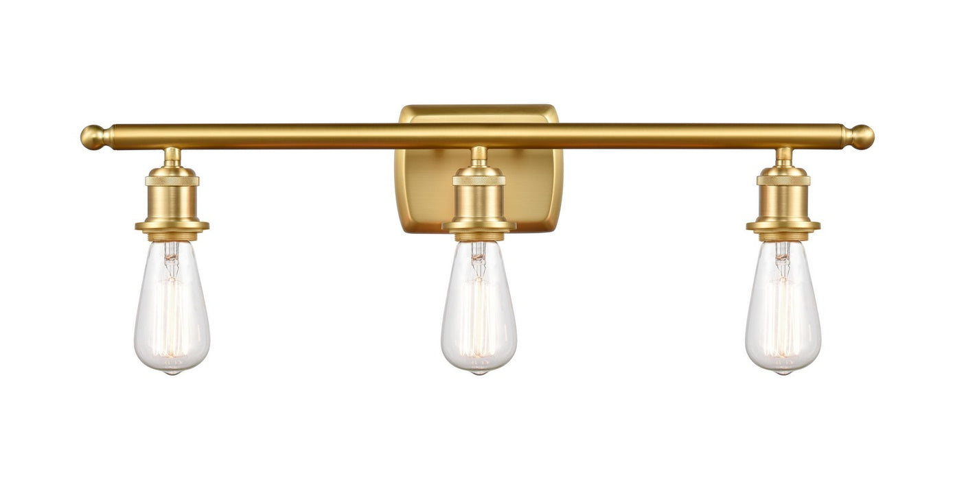 Innovations - 516-3W-SG - Three Light Bath Vanity - Ballston - Satin Gold