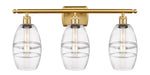 Innovations - 516-3W-SG-G557-6CL - Three Light Bath Vanity - Ballston - Satin Gold