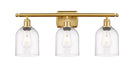 Innovations - 516-3W-SG-G558-6CL - Three Light Bath Vanity - Ballston - Satin Gold