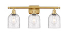 Innovations - 516-3W-SG-G558-6SDY - Three Light Bath Vanity - Ballston - Satin Gold