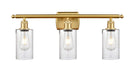 Innovations - 516-3W-SG-G804 - Three Light Bath Vanity - Ballston - Satin Gold