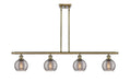 Innovations - 516-4I-AB-G1213-6SM - Four Light Island Pendant - Ballston - Antique Brass