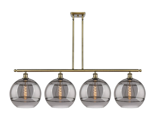 Innovations - 516-4I-AB-G556-12SM - Four Light Island Pendant - Ballston - Antique Brass